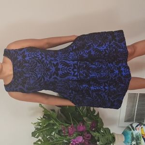 Gabby Skye Blue and Black Dress